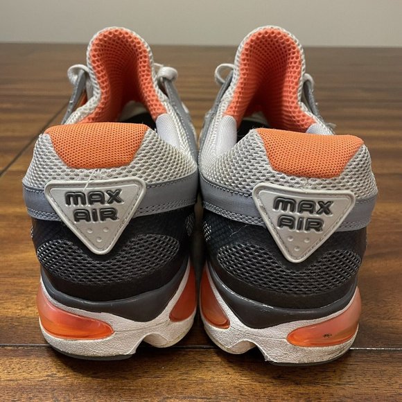 Vintage 2003 Nike Air Turbulence 00’s Max Men's Size 11 Shoes Gray And Orange - Picture 6 of 7